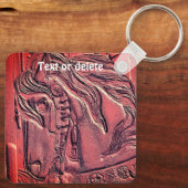 Carousel Horse Art, gepersonaliseerd Sleutelhanger (Achterkant)