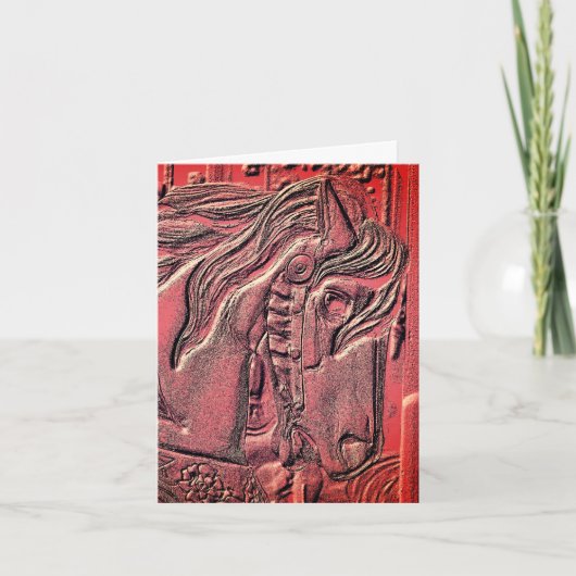 Carousel Horse Art  Notitiekaartje (Voorkant)