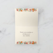 Carousel Horse Birthday Hartelijk dank Bedankkaart (Binnen)