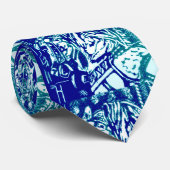 Carousel Horse Blues Stropdas (Opgerold)