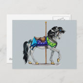 Carousel Horse Briefkaart (Voorkant / Achterkant)
