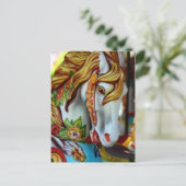 Carousel Horse Briefkaart (Staand voorkant)