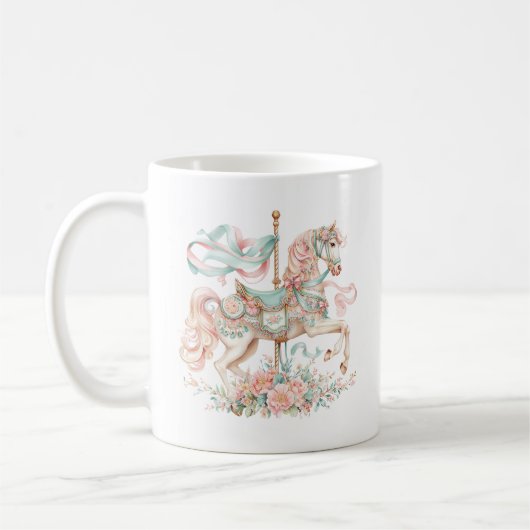 Carousel Horse Coffee Mug (Gauche)