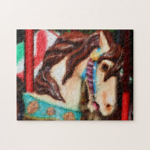Carousel Horse Impressionist Painting Legpuzzel