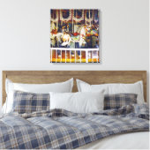 Carousel Horse op Canvas (Insitu (Slaapkamer))