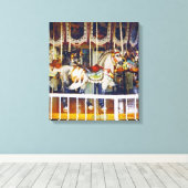 Carousel Horse op Canvas (Insitu (Houten vloer))