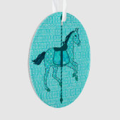 Carousel Horse - Turquoise et Aqua (devant)