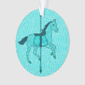 Carousel Horse - Turquoise et Aqua (devant)