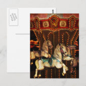 Carousel Horses Briefkaart (Voorkant / Achterkant)