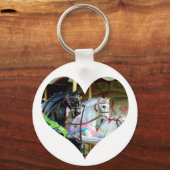 Carousel Horses Heart Keychain (Voorkant)