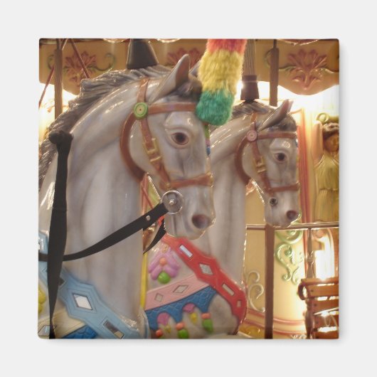 Carousel Horses Magneet (Voorkant)