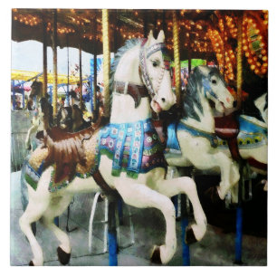 Carousel Horses Tegeltje