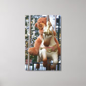 Carousel met Teddy Bear Canvas Afdruk (Voorkant)