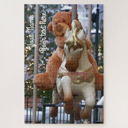 Carousel met Teddy Bear Legpuzzel (Verticaal)