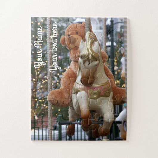 Carousel met Teddy Bear Legpuzzel (Verticaal)