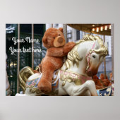 Carousel met Teddy Bear Poster (Voorkant)