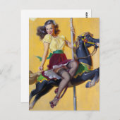 Carousel Pin Up Briefkaart (Voorkant / Achterkant)