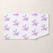 Carousel Pony Bath Towel Set (Serviette à main)