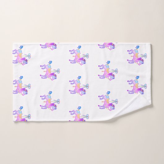 Carousel Pony Bath Towel Set Bad Handdoek (Handdoek)