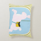 Carousel Rabbit van June Erica Vess Accent Kussen (Achterkant (Verticaal))