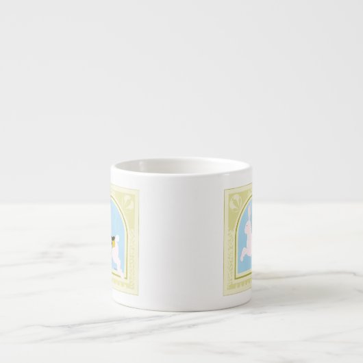 Carousel Rabbit van June Erica Vess Espresso Kop (Voorkant)