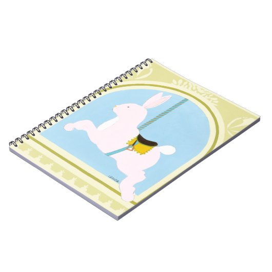 Carousel Rabbit van June Erica Vess Notitieboek (Linkerzijde)