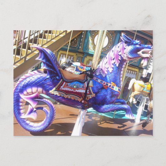 Carousel Seahorse Briefkaart (Voorkant)