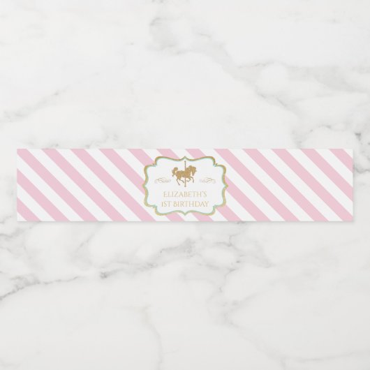 Carousel Thème bouteille d'eau Étiquettes (Étiquettes simples)