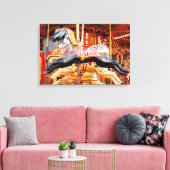 CAROUSELPAARD CANVAS AFDRUK (Insitu (Woonkamer))