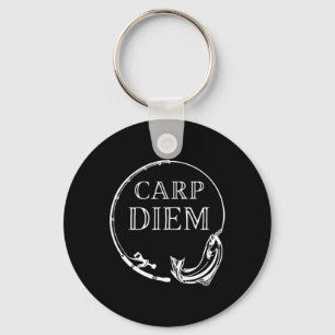 Carp Diem grijp de karper grappig Gevist Carpe Die Sleutelhanger