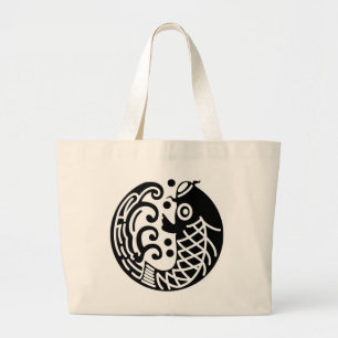 Carp en golf grote tote bag
