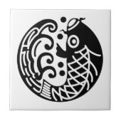 Carp en golf tegeltje (Voorkant)