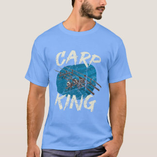 Carp King Rod Pod on Water for Fisherman Carp Fish T-shirt