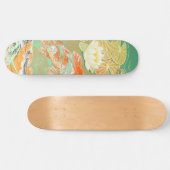 Carp Koi Fish Water Lily Pond Skateboard Deck (Horizontaal)
