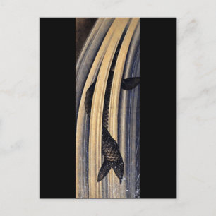 Carp Leaping Up Waterfall Hokusai Fine Art Briefkaart