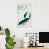 Carp of Koi (1926) van Ohara Koson Poster (Thuiskantoor)