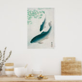 Carp of Koi (1926) van Ohara Koson Poster (Keuken)