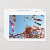 Carp Streamers (Koinobori) in het Briefkaart van d (Voorkant / Achterkant)