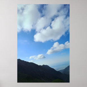 Carpathian Blue Sky Peaks – Roemeense Bergkunst Poster