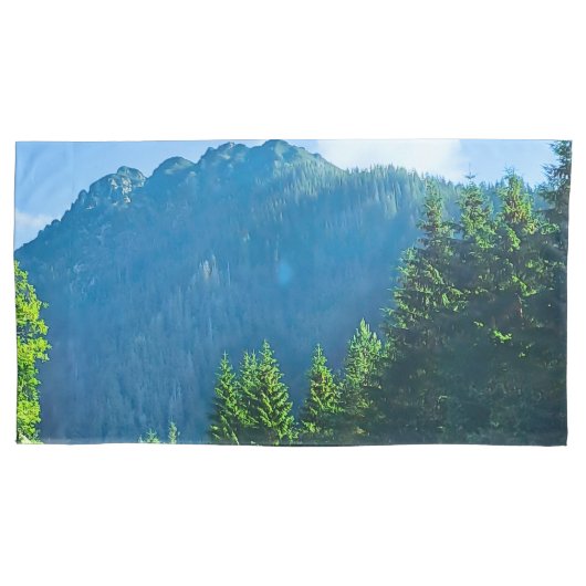 Carpathian Forest Road – Roemeense bergprint Kussensloop (Voorkant-Links)