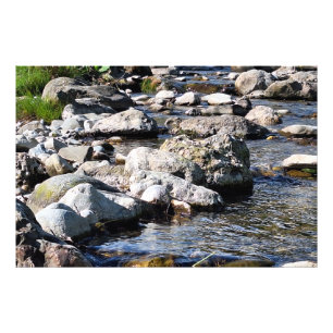 Carpatische Berg Rivier – Roemenië Natuurprint Foto Afdruk