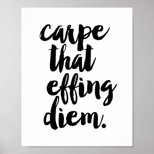 Carpe Ce Diem Efficace | Impression d'art (Devant)
