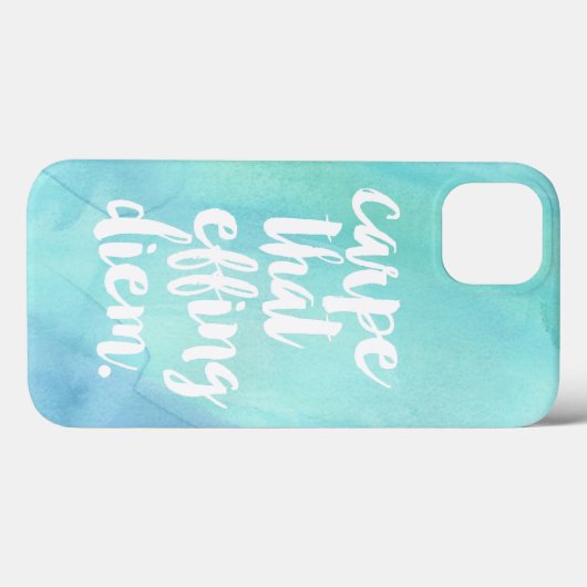 Carpe die Diem-draagtas | Aqua Case-Mate iPhone Case (Achterkant (horizontaal))