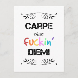 Carpe die F**** Diem! Briefkaart