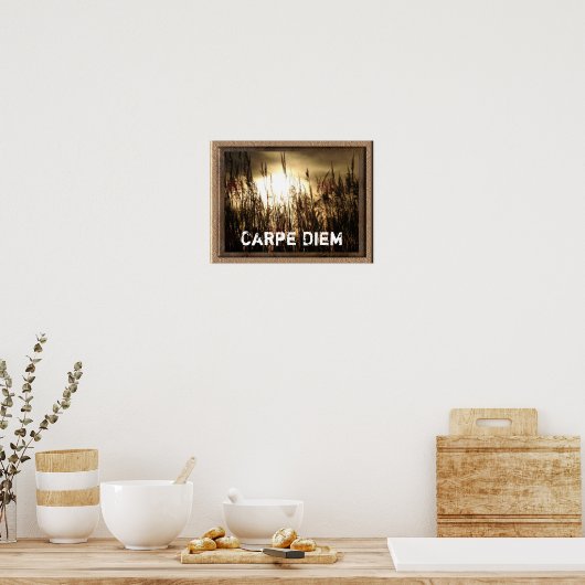 Carpe Diem - affiche d'art (Cuisine)