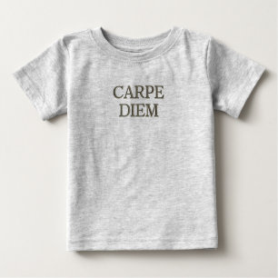 Carpe Diem baby grijs T-shirt
