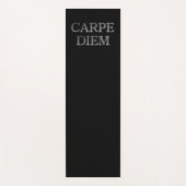 Carpe Diem Black-oefenmat Yogamat (Voorkant)