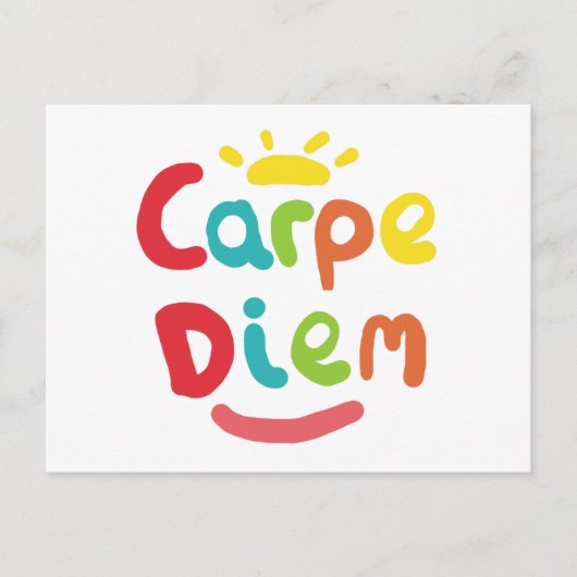 Carpe Diem Briefkaart (Voorkant)