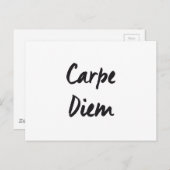 Carpe diem briefkaart (Voorkant / Achterkant)