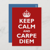 Carpe Diem! Briefkaart (Voorkant / Achterkant)